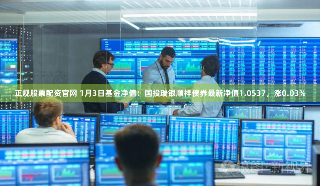 正规股票配资官网 1月3日基金净值：国投瑞银顺祥债券最新净值1.0537，涨0.03%