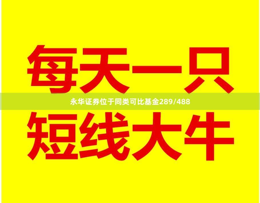永华证券位于同类可比基金289/488